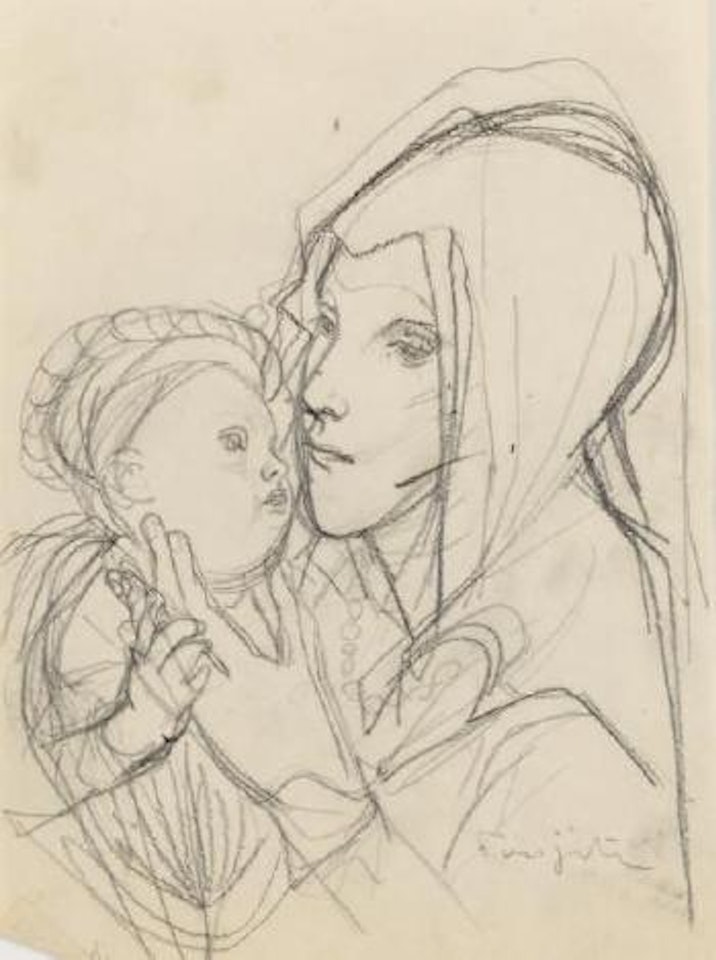 L'Enfant à la coiffe by Leonard Tsuguharu Foujita
