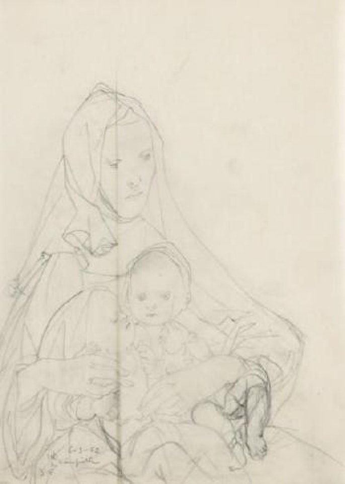 Mère aux deux enfants by Leonard Tsuguharu Foujita