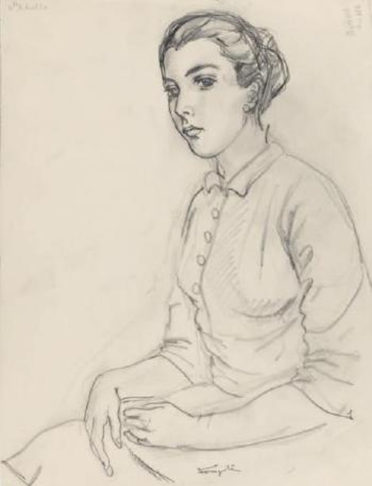 Mademoiselle Abello by Leonard Tsuguharu Foujita