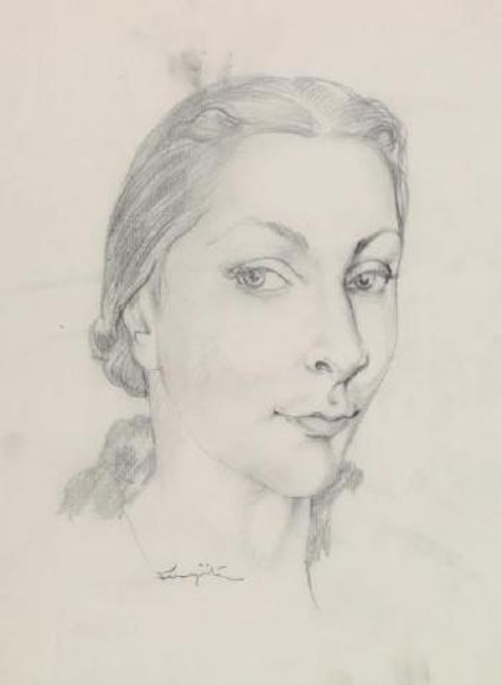 Portrait de Felicja Blumental by Leonard Tsuguharu Foujita