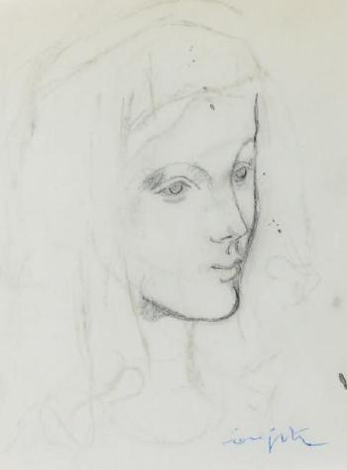 Visage de femme by Leonard Tsuguharu Foujita