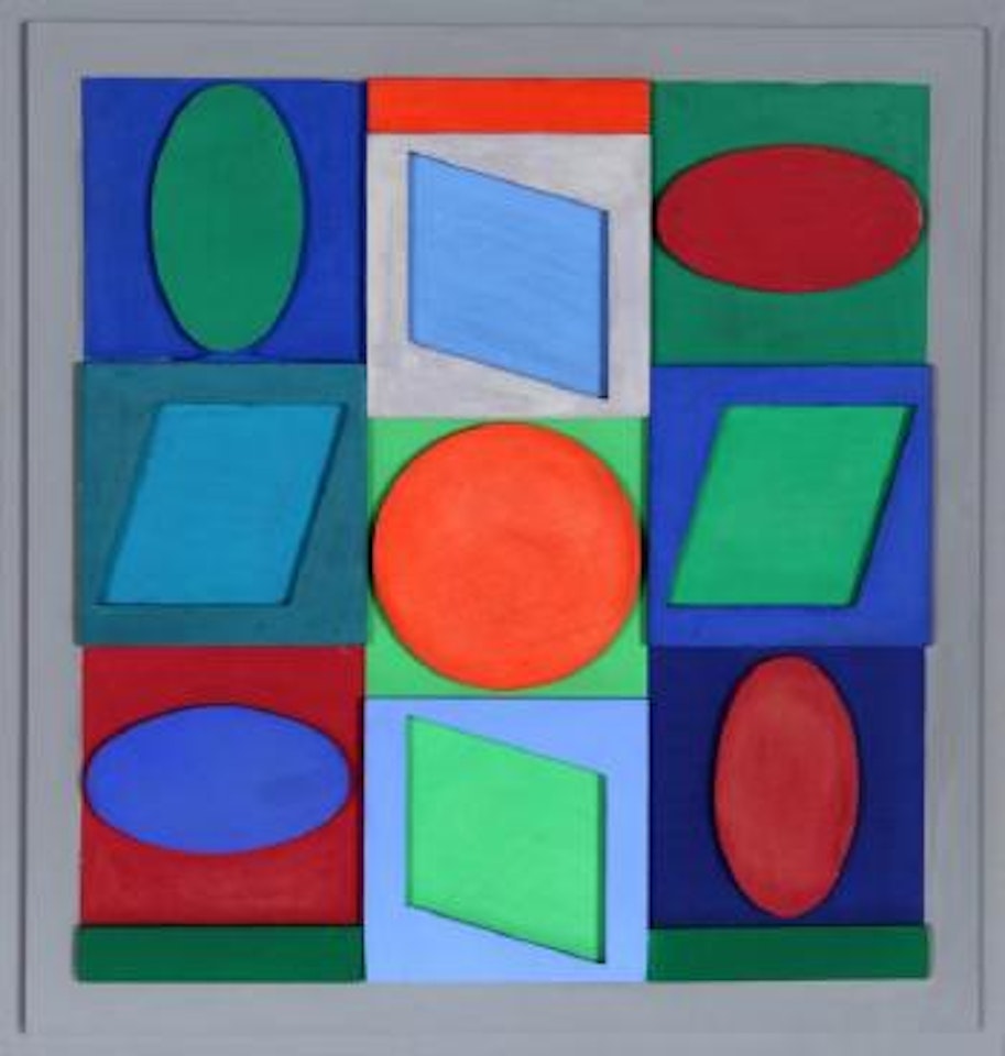 Turkiz positif by Victor Vasarely
