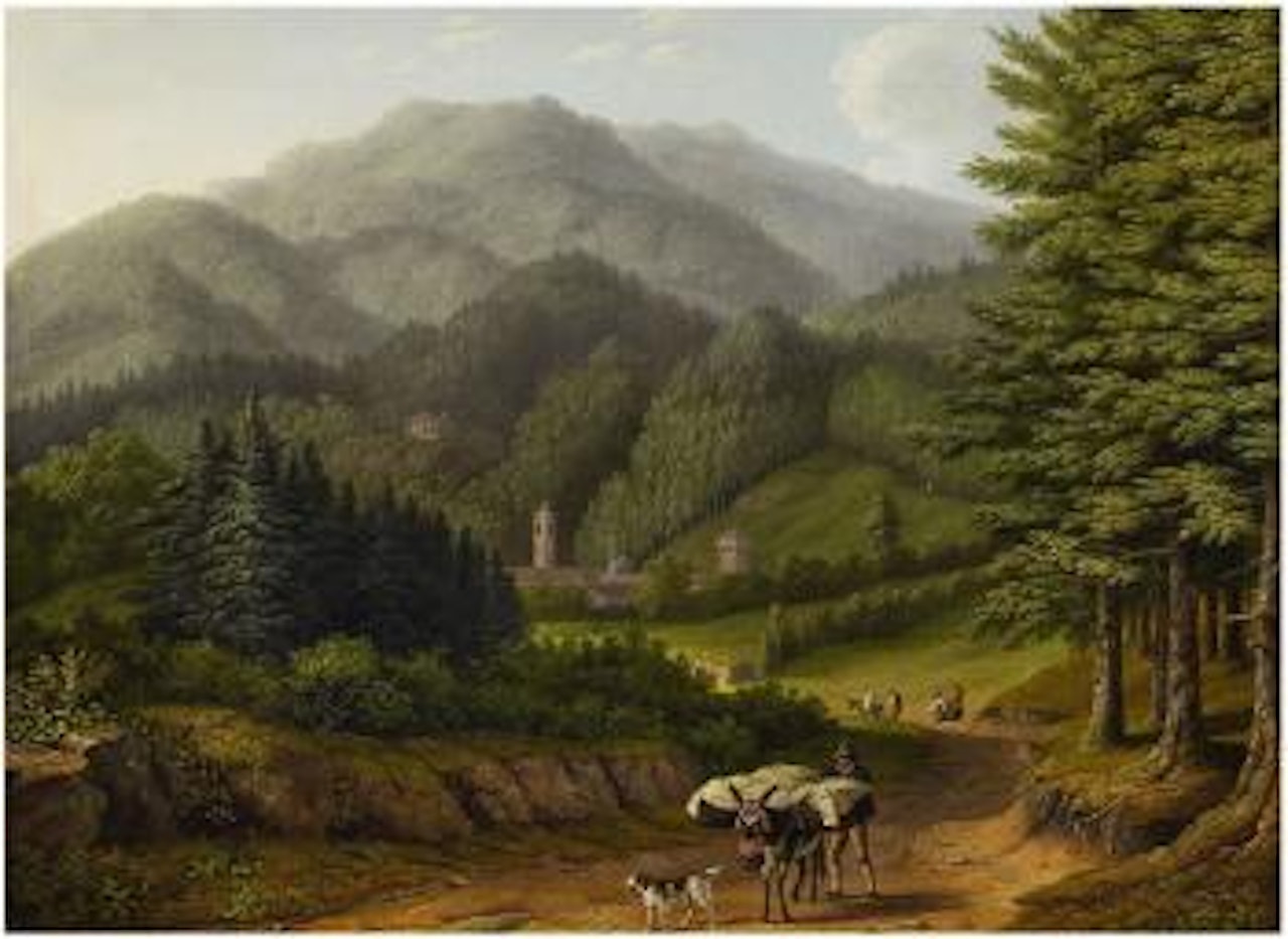 Blick Auf Die Abtei Von Vallombrosa by Jacob Philipp Hackert