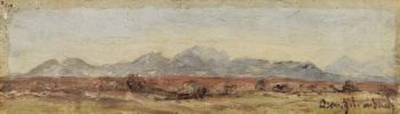 Landschaftsstudie by Oswald Achenbach