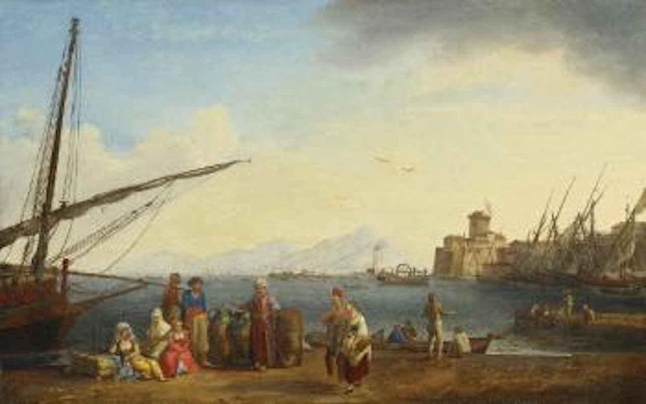 Der Hafen Von Livorno by Jacob Philipp Hackert