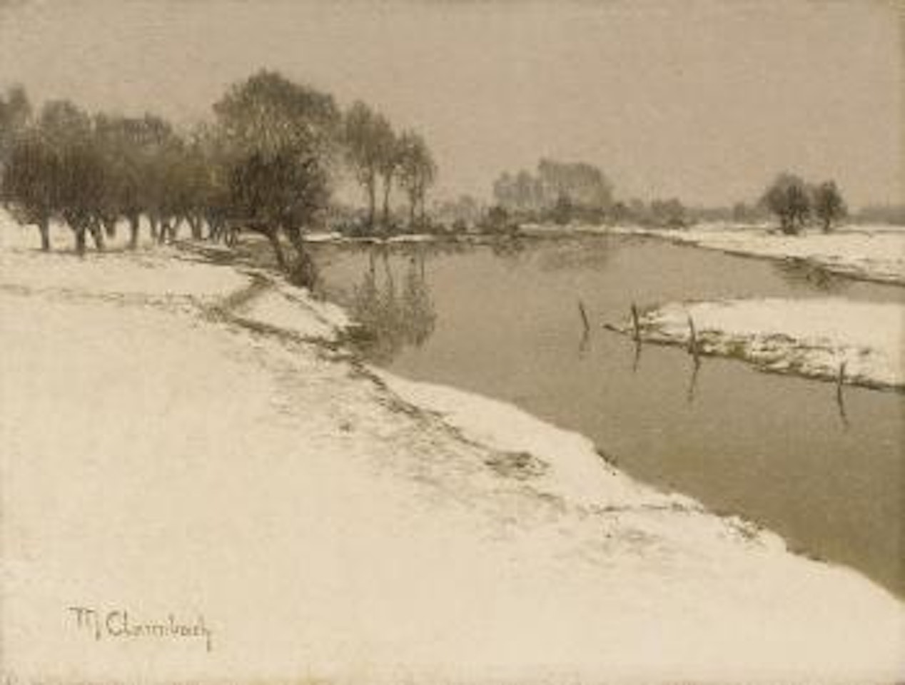 Winterlandschaft by Max Clarenbach
