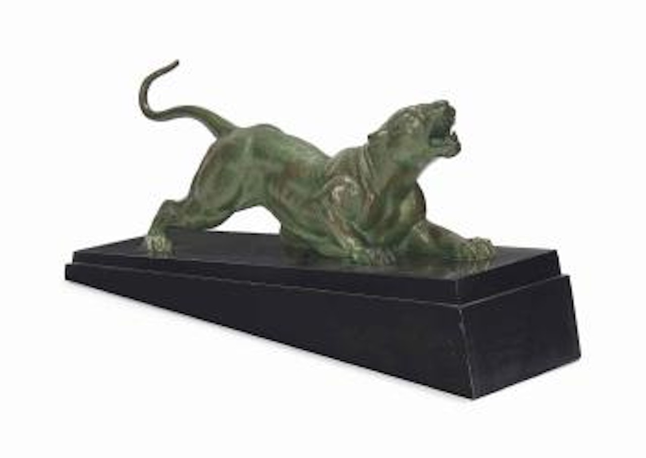 Model Of A Panther by Demetre Chiparus