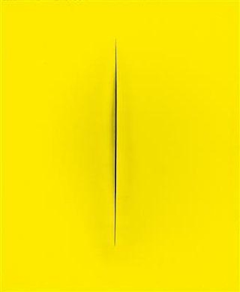 Concetto spaziale, Attesa (68 T 77) by Lucio Fontana