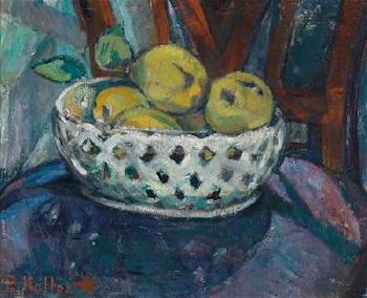 Birnen in weißer Schale by Broncia Koller-Pinell