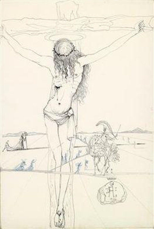 Christ et Chevalier by Salvador Dali