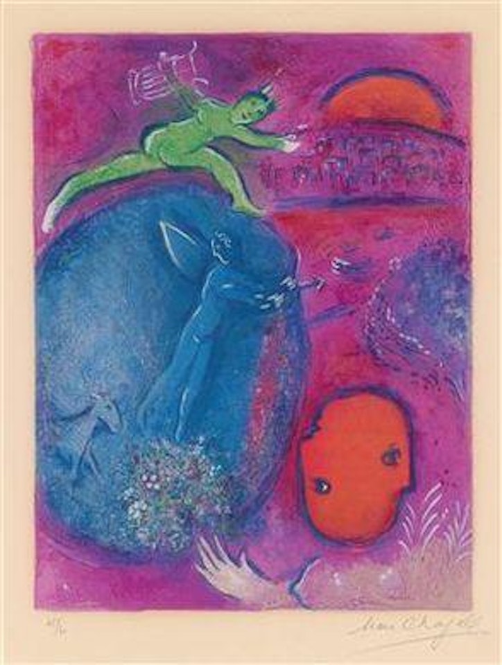 Songe de Lamon et de Dryas (from: Daphnis et Cloé) by Marc Chagall