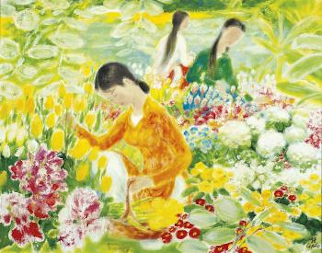 La Cueillette des Fleurs (Picking Flowers) by Le Pho