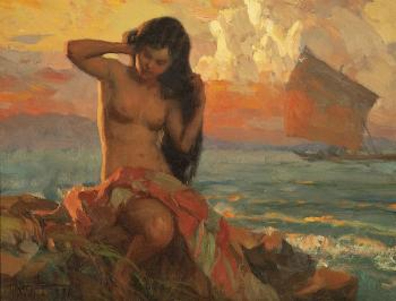 Mutya Ng Pasig (The Nymph of Pasig River) by Fernando Amorsolo