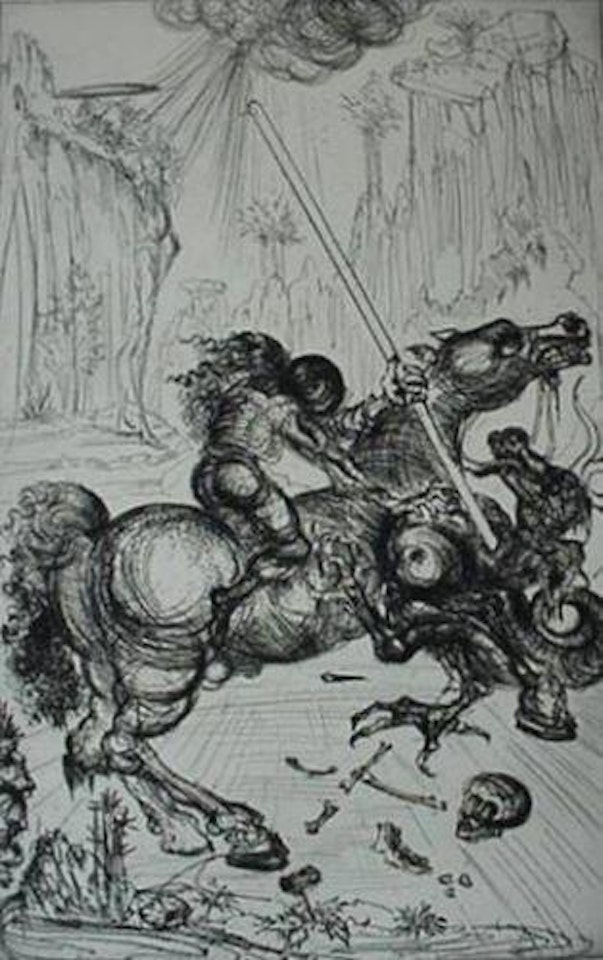 St. George and the dragon by Salvador Dali