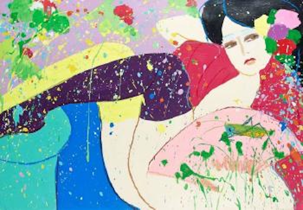 Femme allongée by Walasse Ting