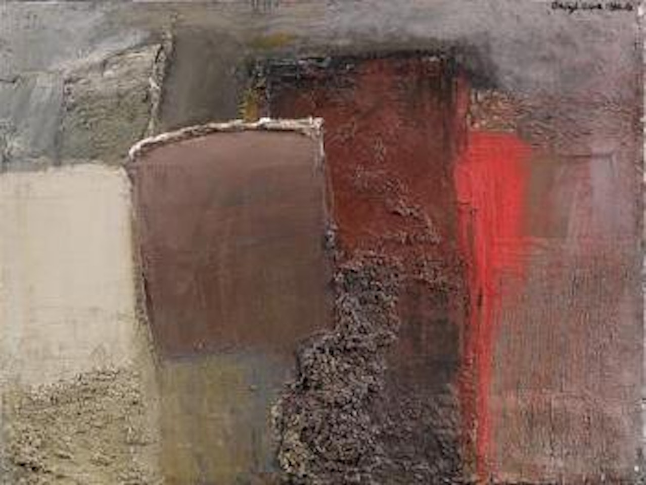 Composizione Rosso-grigio by Alfredo Chighine