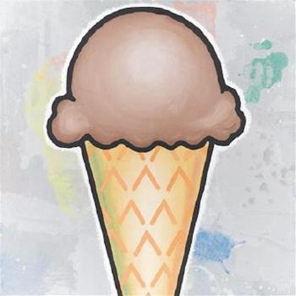 Brown cone by Donald Baechler