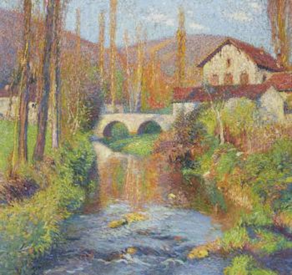 Le pont de Labastide-du-Vert aux Cascatelles après le méandre by Henri Jean Guillaume Martin