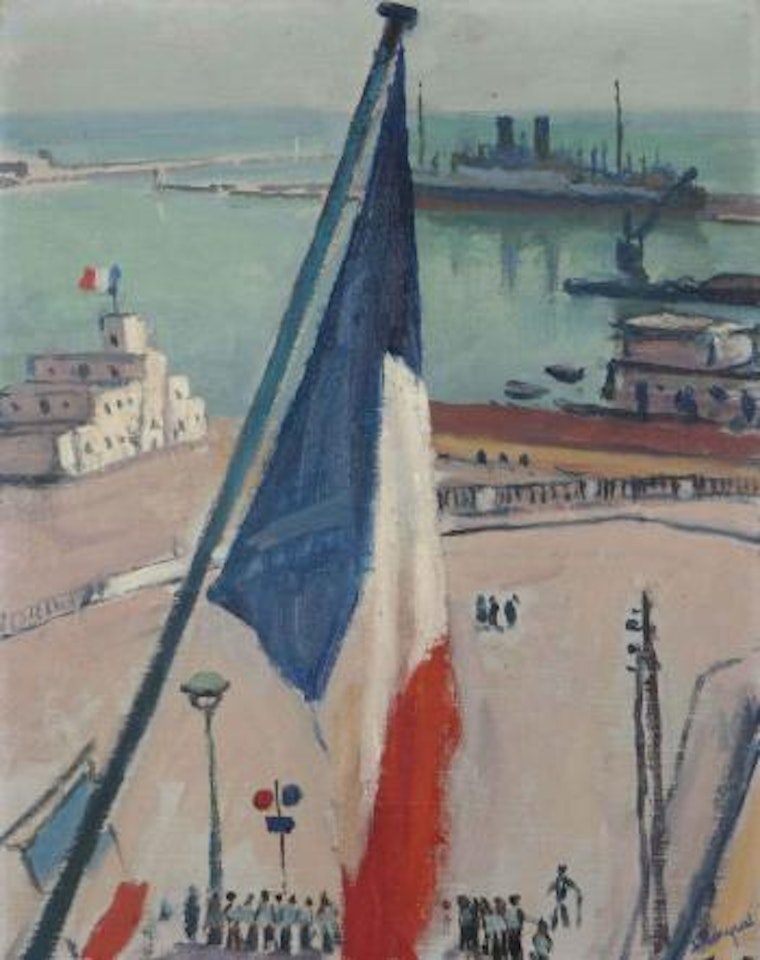 Alger, les drapeaux by Albert Marquet