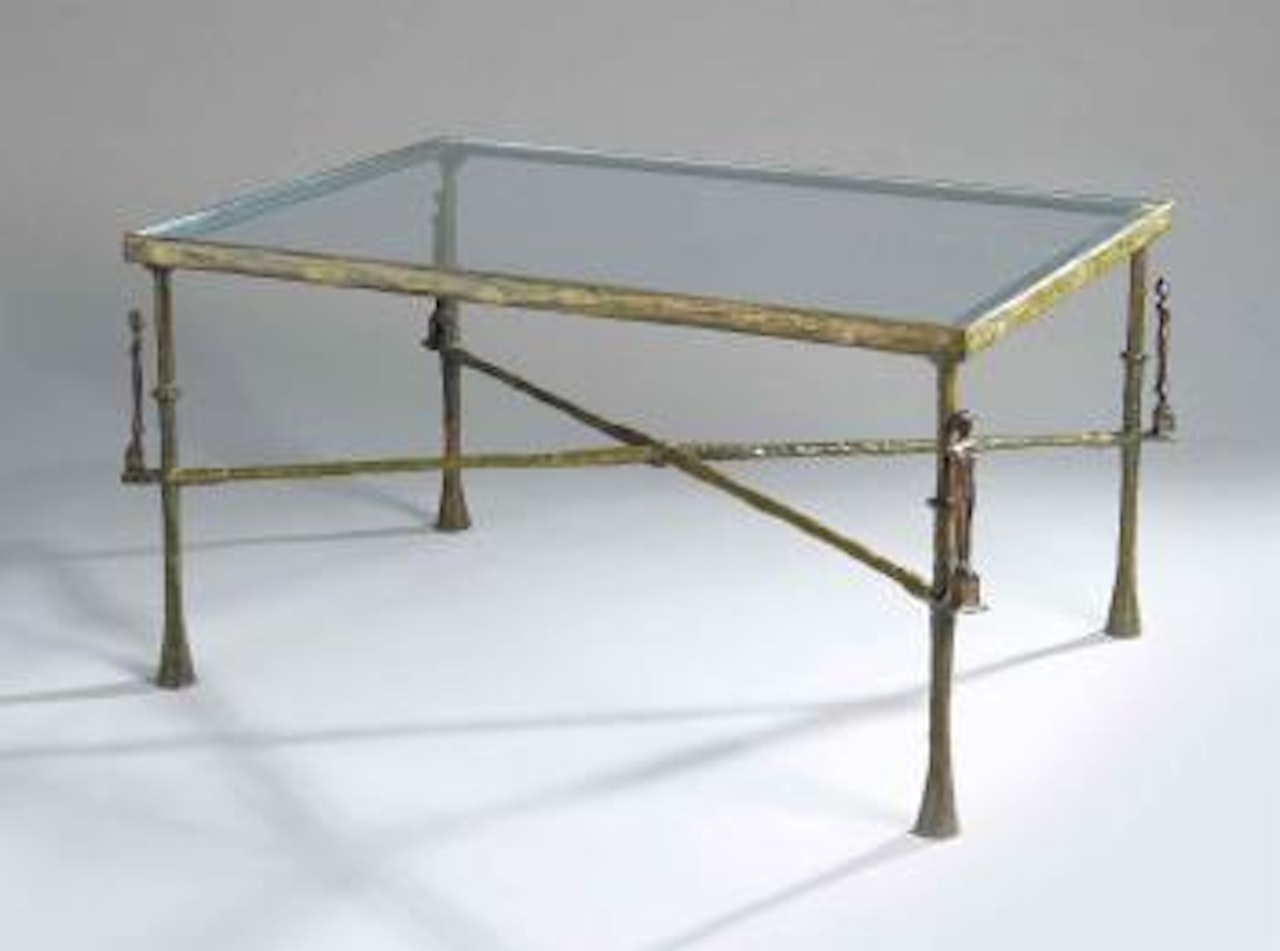 Table basse aux cariatides by Diego Giacometti
