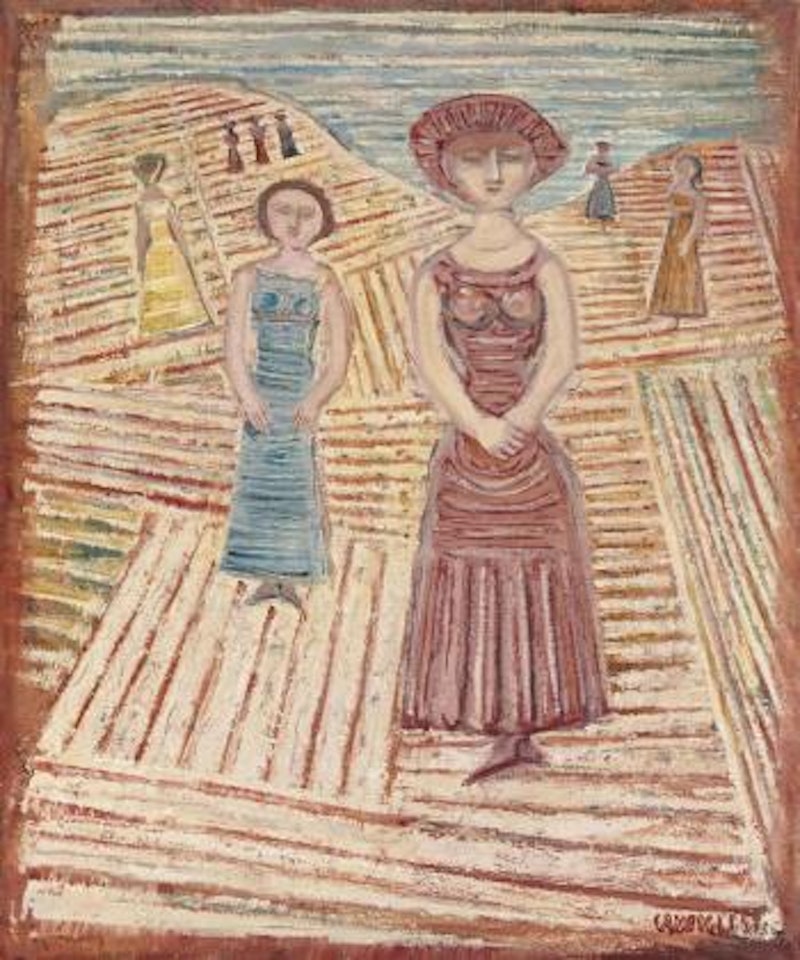 Le promenade by Massimo Campigli
