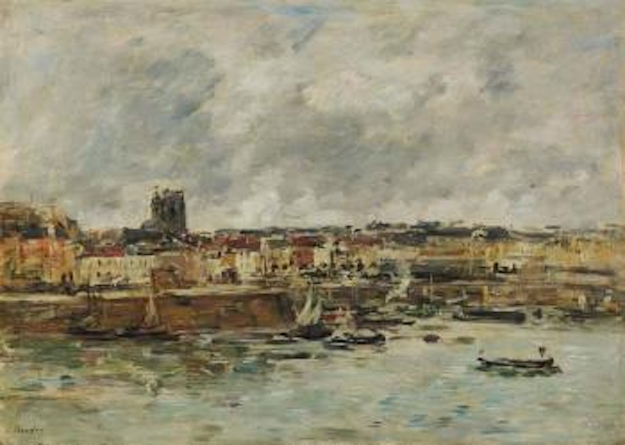 Dieppe, l'Avant-Port (étude) by Eugène Boudin