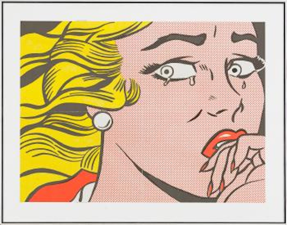 Crying Girl - Castelli Invitation by Roy Lichtenstein