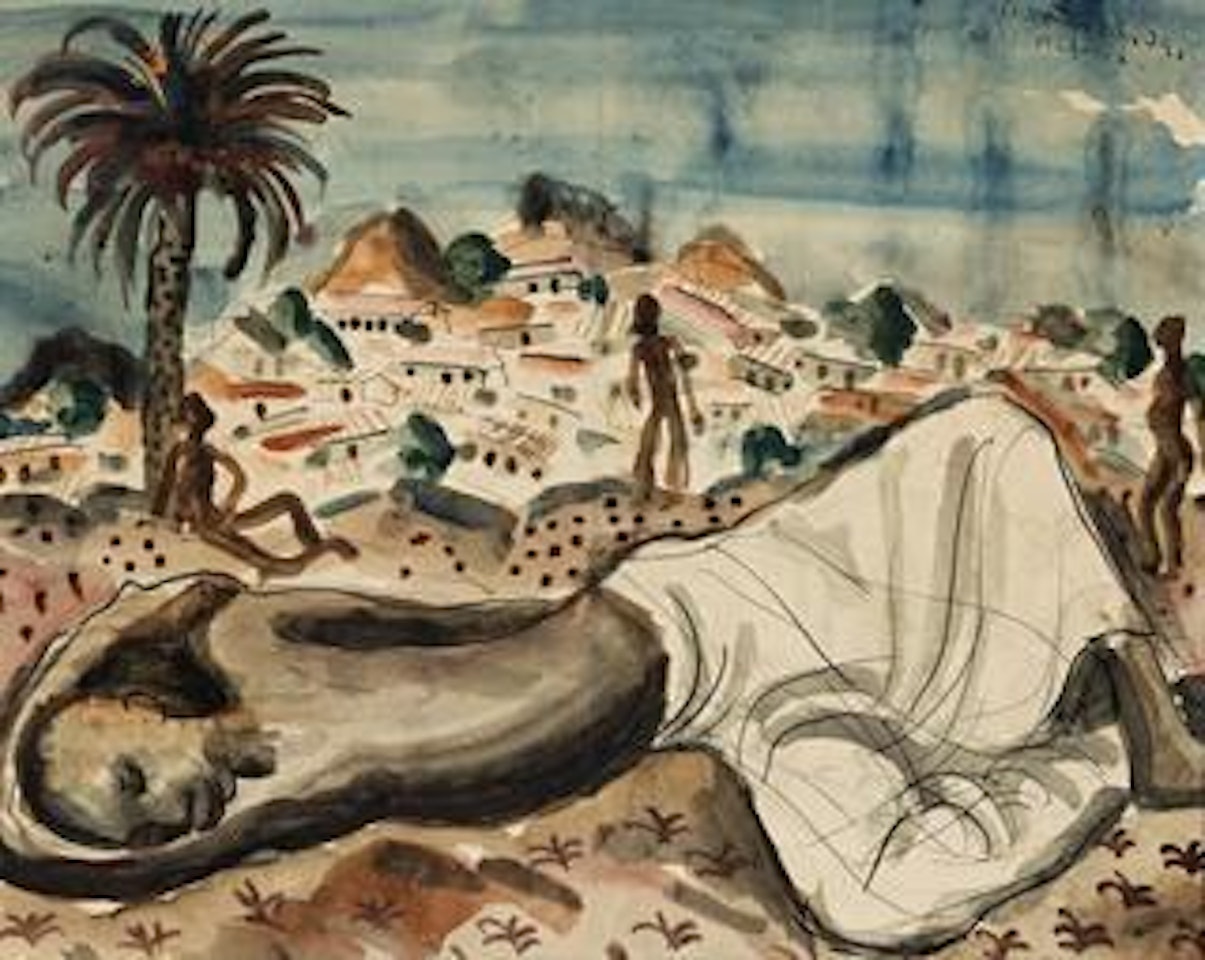 Reclining native boy, Nigeria by Donald Stuart Leslie Friend