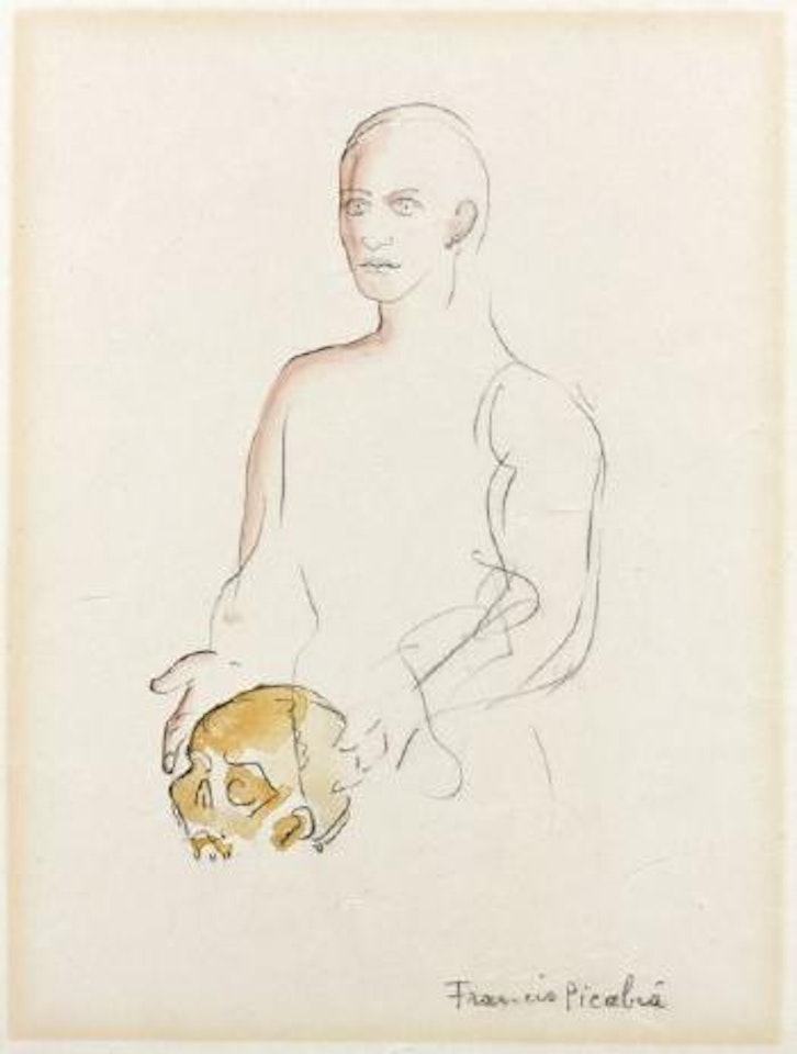 Homme tenant une vanité by Francis Picabia