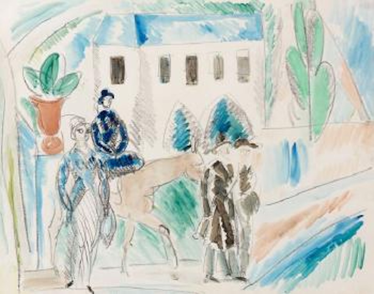 La promenade au bois by Raoul Dufy