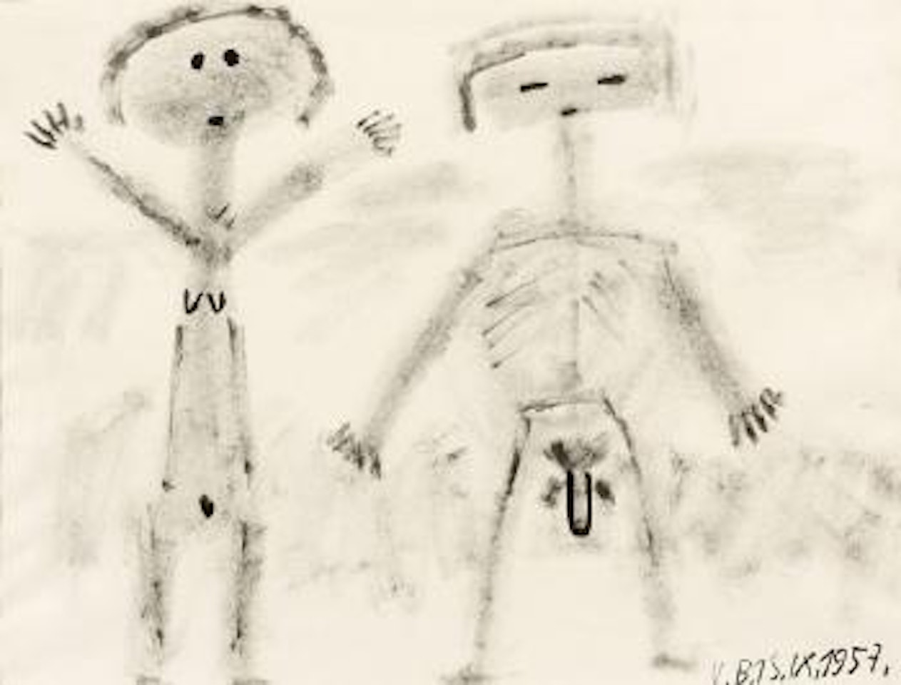 Deux figures by Victor Brauner
