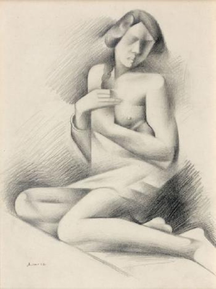 Étude pour nu assis by André Lhote