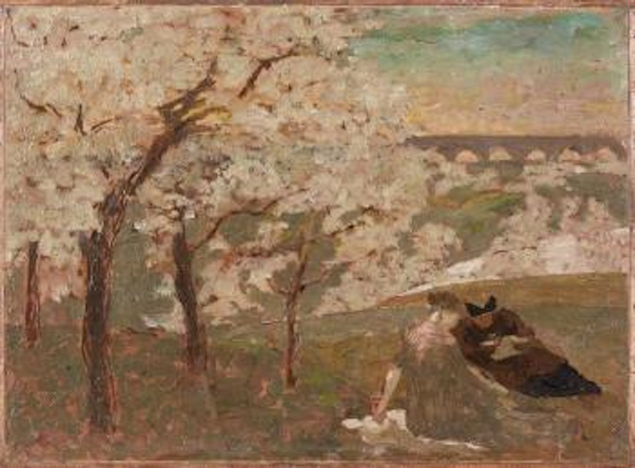 Paysage à L'Étang-la-Ville by Édouard Vuillard