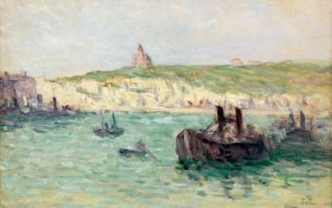 Bateaux à Dieppe by Maximilien Luce