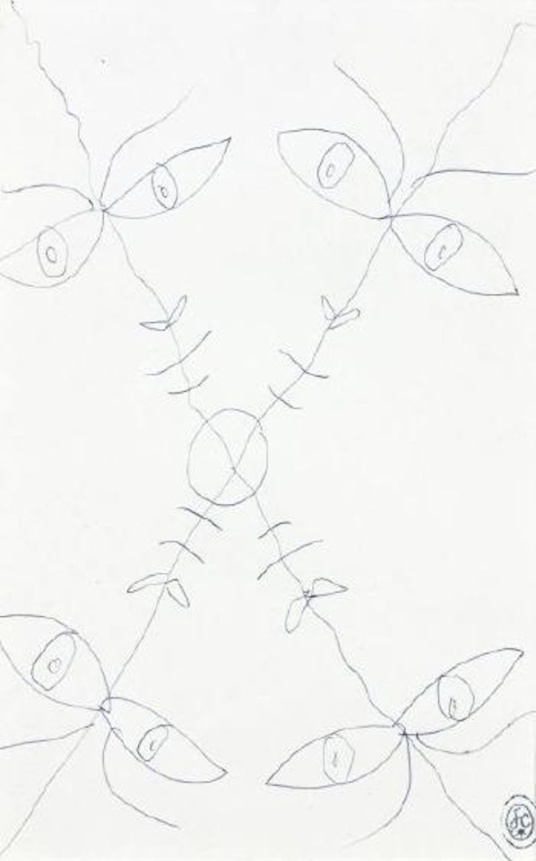 Quatre visages au cercle by Jean Cocteau