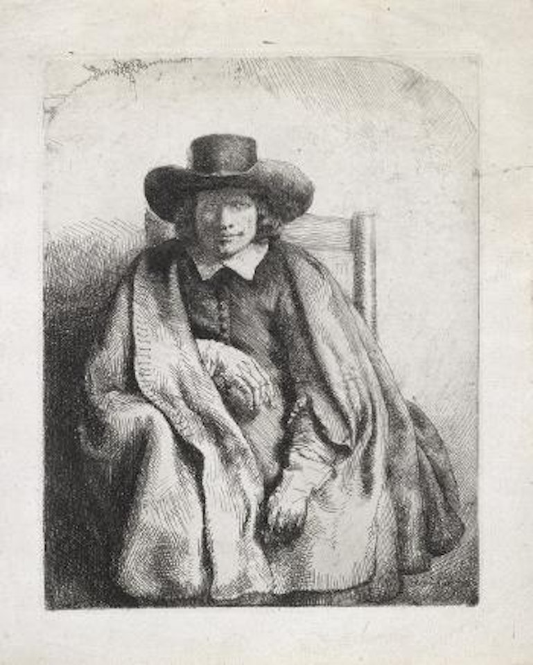 Clement de Jonghe, printseller by Attributed to Rembrandt Harmensz van Rijn