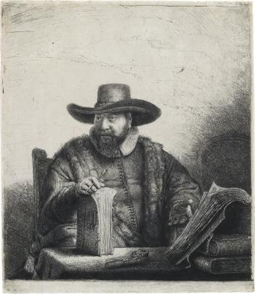 Cornelis Claesz Anslo, preacher by Attributed to Rembrandt Harmensz van Rijn
