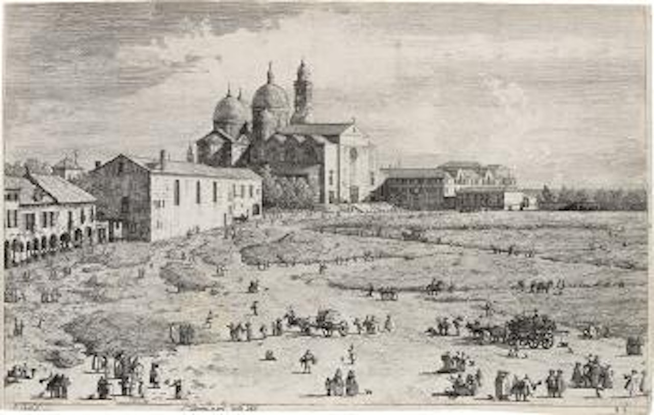 S Giustina in prà della Vale by Canaletto