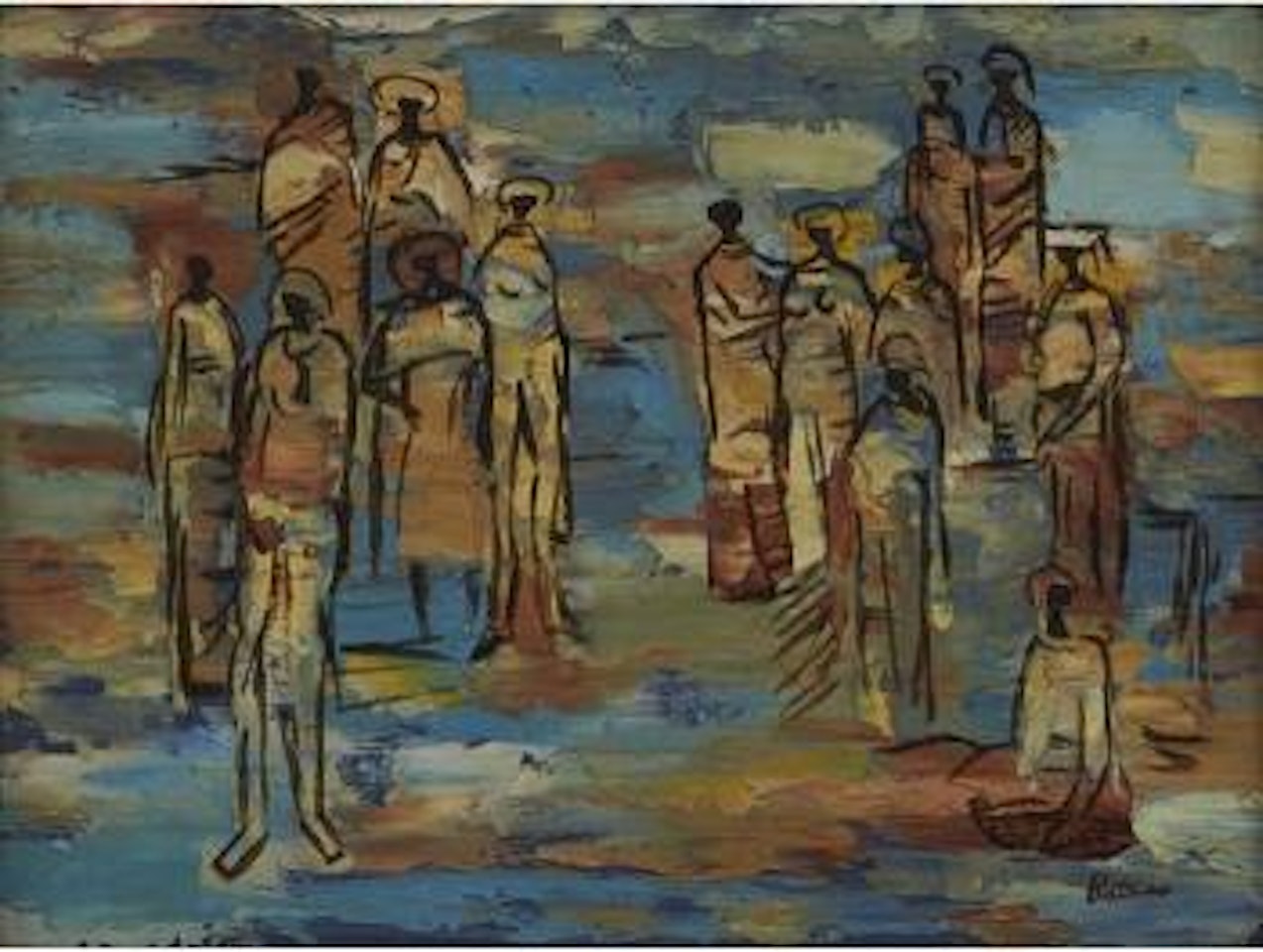 A gathering by Walter Battiss