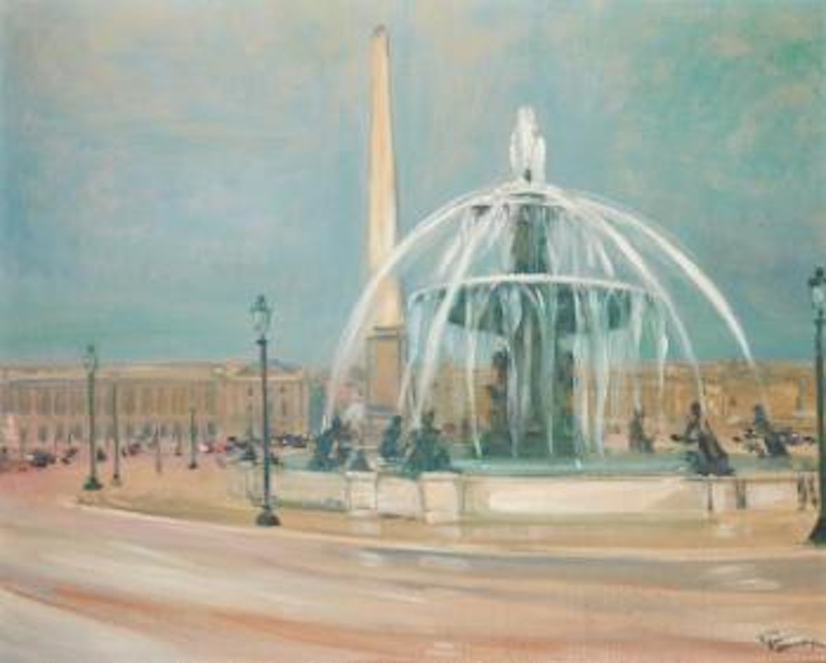 La place de la Concorde by Jean Gabriel Domergue