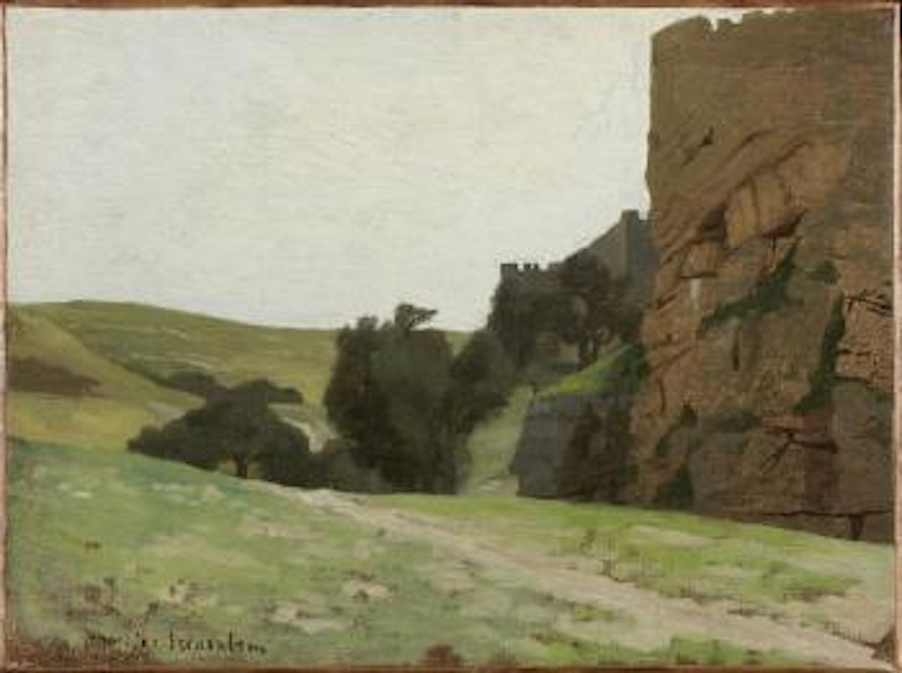 Les murs de Jérusalem by Jean Léon Gérome