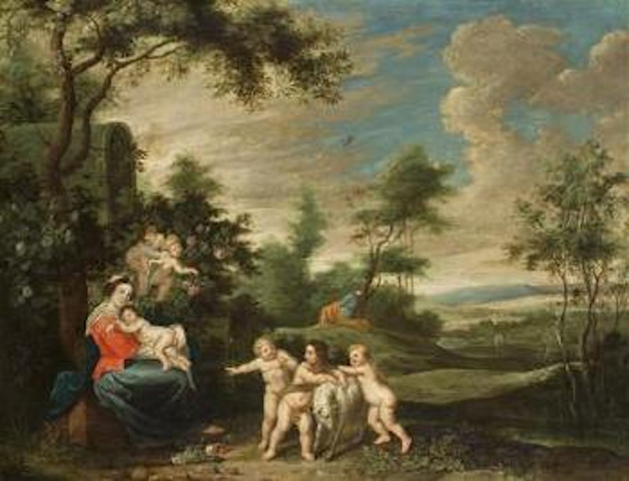 Resting on the Flight into Egypt by Jan Brueghel the Younger