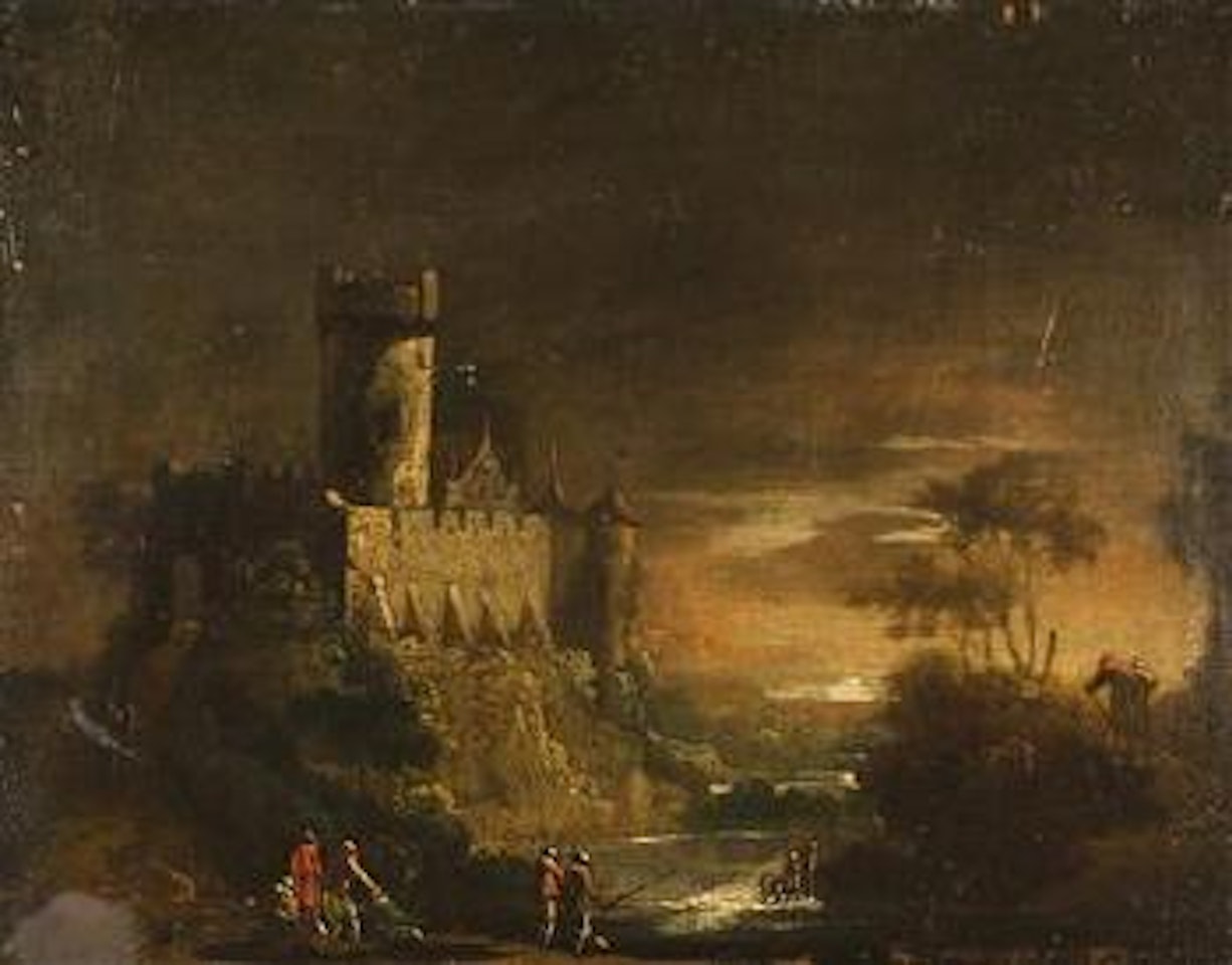 Landscape with Castle by German School