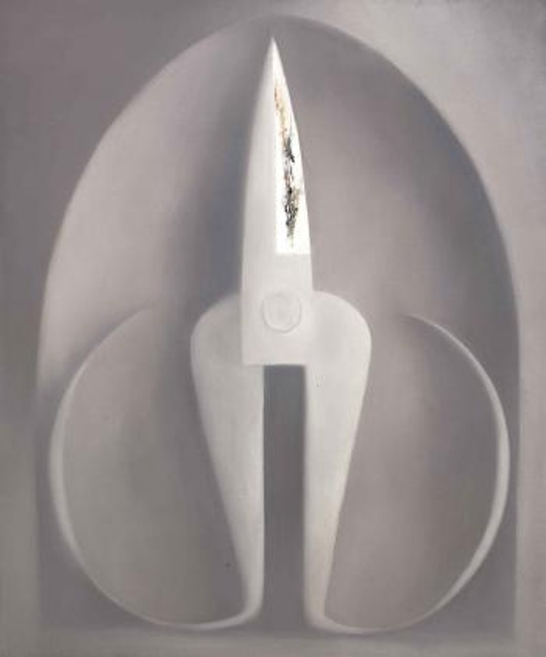 Grey White Scissors and Arch by Mao Xuhui