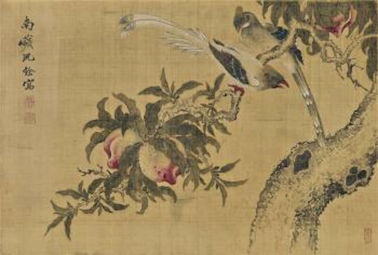 Birds and Peaches by Shen Quan