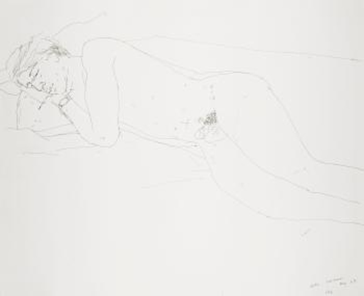 Peter Sleeping by David Hockney