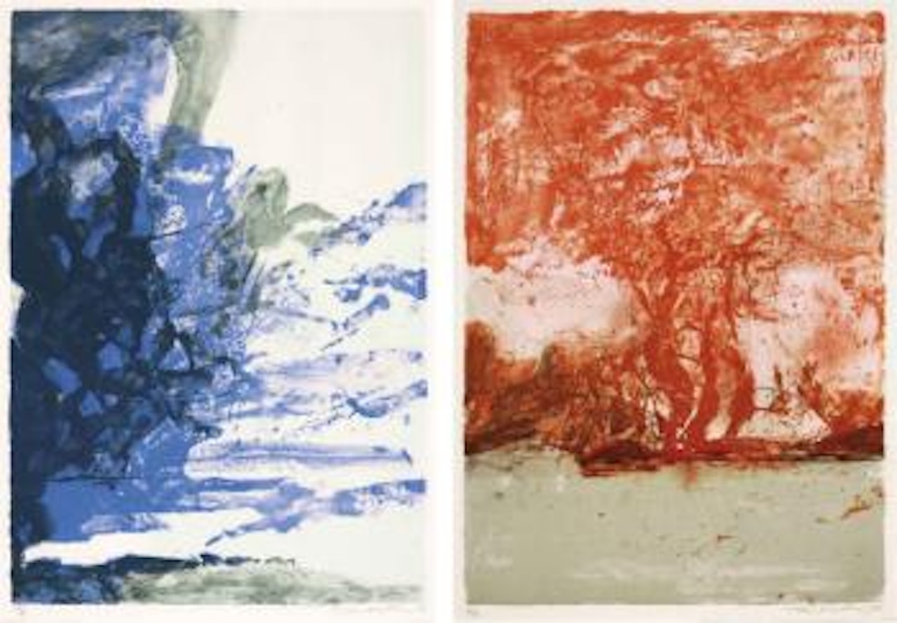 Untitled; & Untitled by Zao Wou-Ki