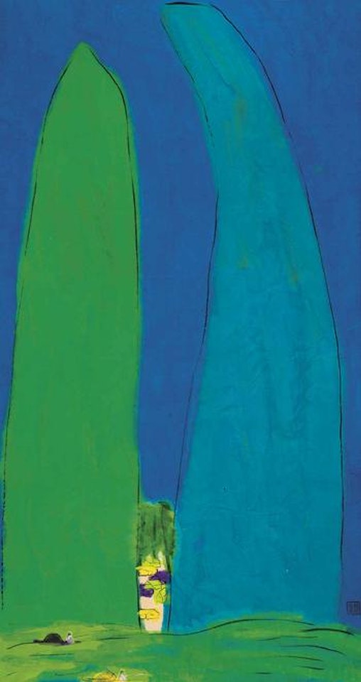 Blue Landscape by Walasse Ting