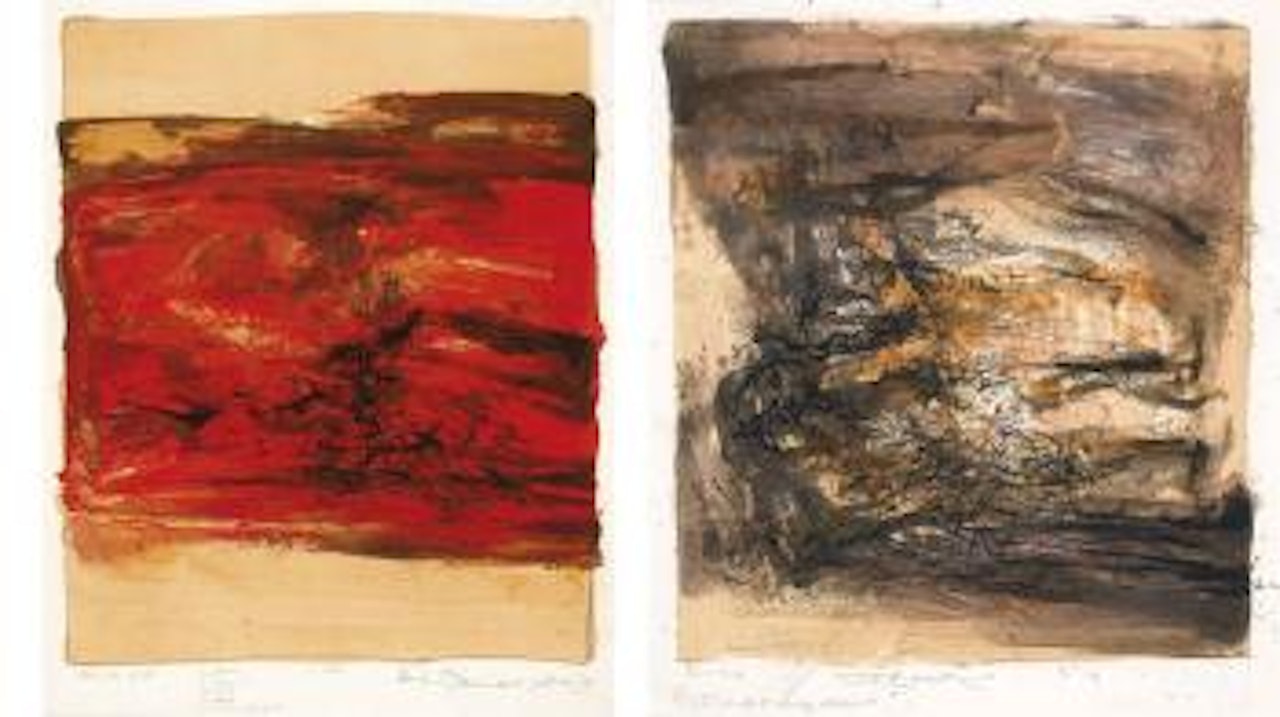 Untitled; & Untitled by Zao Wou-Ki