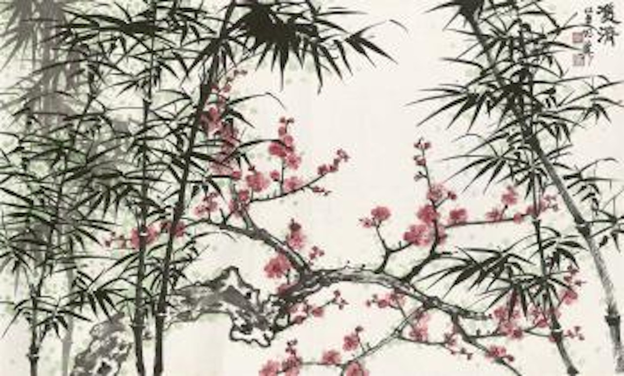 Bamboo and Plum Blossom by Xie Zhiliu